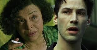 A Oráculo e Neo no filme Matrix