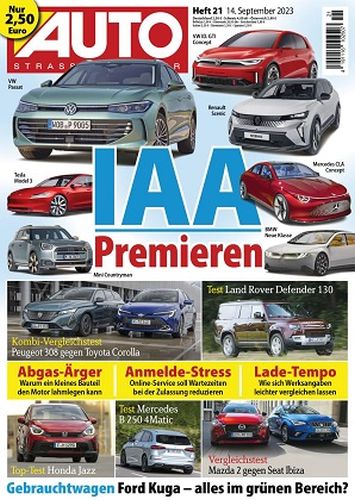 Cover: Auto Strassenverkehr Magazin No 21 vom 14  September 2023