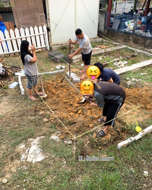 korek tanah buat kolam