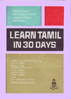 Download Learn Tamil in 30 days  PDF or Ebook ePub For Free with Find Popular Books 