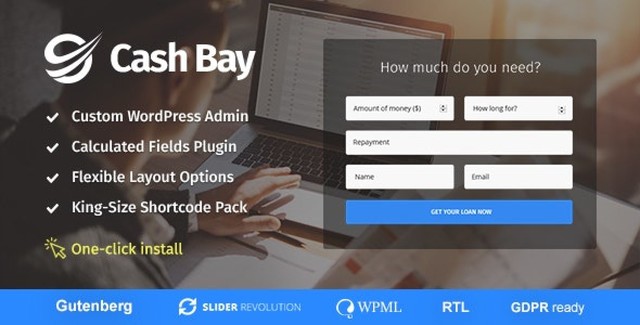 Cash Bay – Loan & Credit Money WP Theme