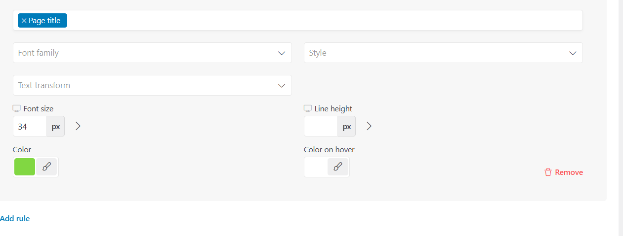 page title
