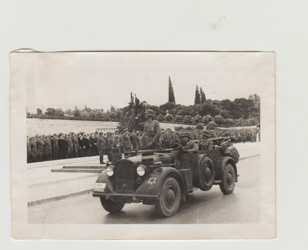 Originalfoto, 2.Weltkrieg, Griechenland, Deutsche Siegesparade in Athen 1941