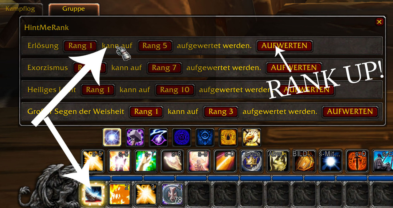 Rank Watcher, Upranker and ... - Addons - World of Warcraft - CurseForge