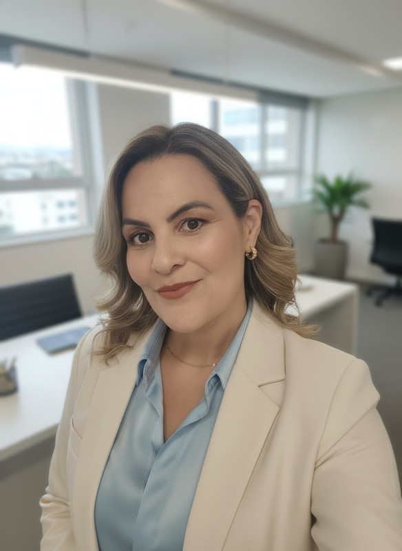 Rafaela Rodrigues atendendo em consultório