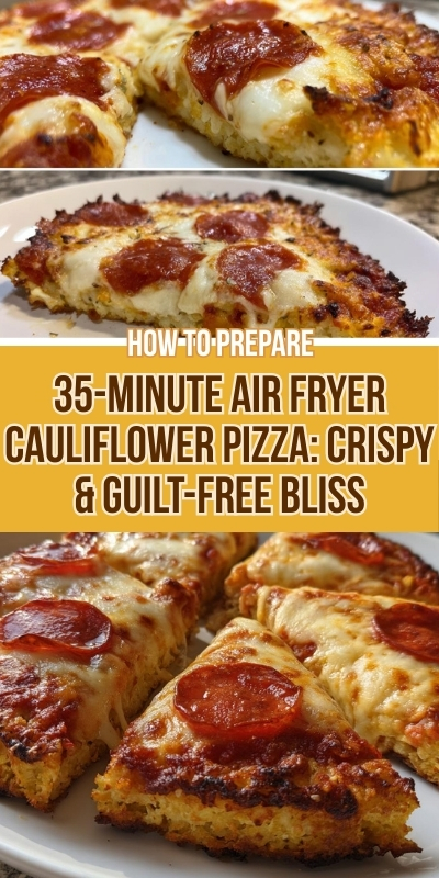 71 35 Minute Air Fryer Cauliflower Pizza Crispy Guilt Free Bliss