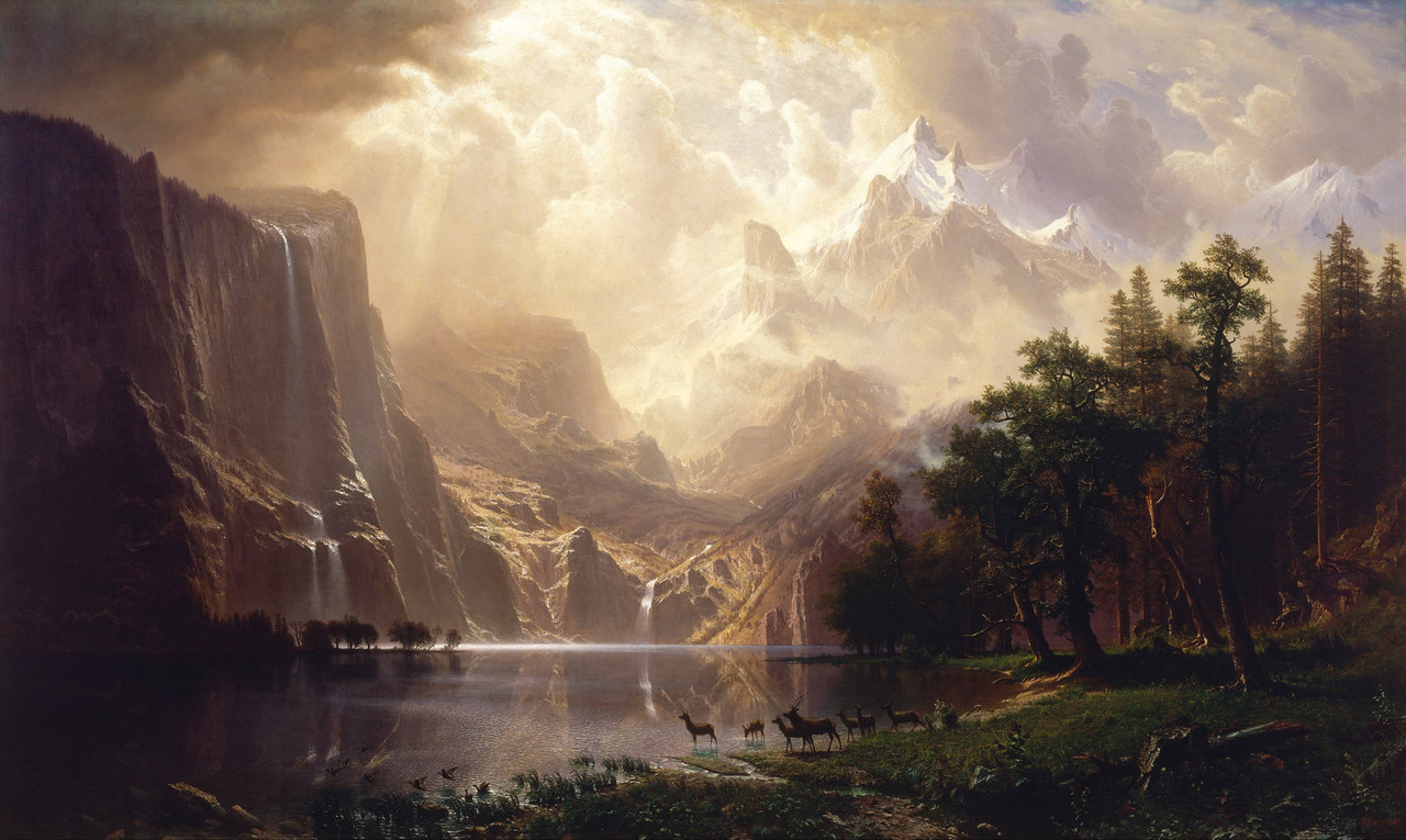 Among the Sierra Nevada by Albert Bierstadt