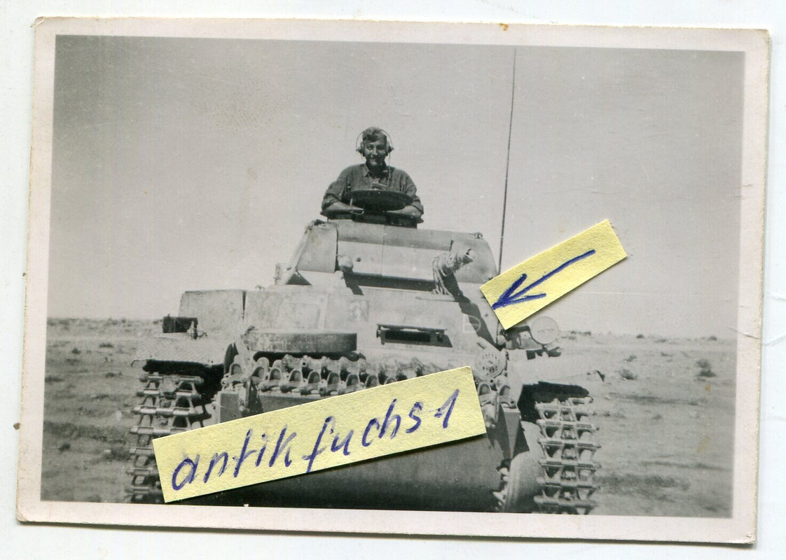 Front Panzer vom Panzer-Regiment 5 des Afrikakorps in Afrika im 2.WK (3)