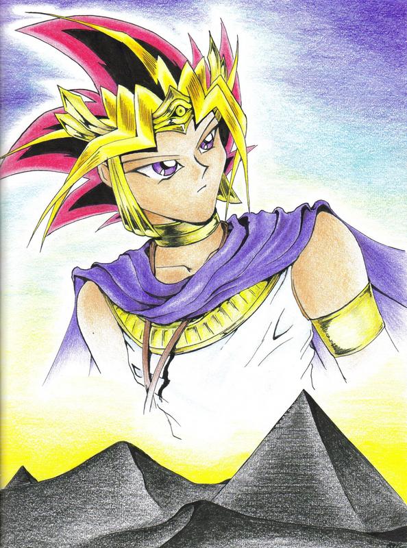 Hình vẽ Atemu (Yami Yugi) bộ YugiOh (vua trò chơi) - Page 3 1_Atemp_245