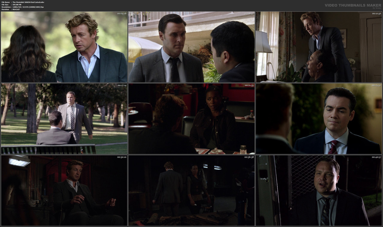 The Mentalist S06E04 Red Listed.mkv