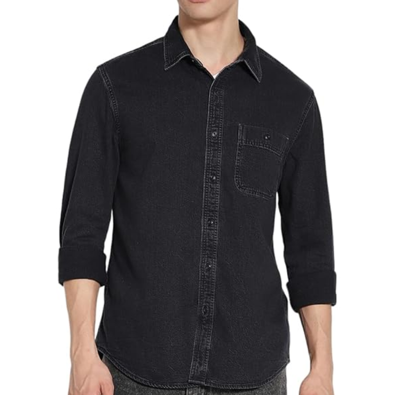 American Eagle Men’s Solid Classic Fit Casual Shirt