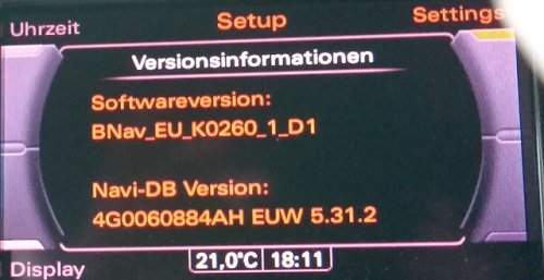 Audi MMI 3G Basic (BNav) 5.31.2 EAST/WEST