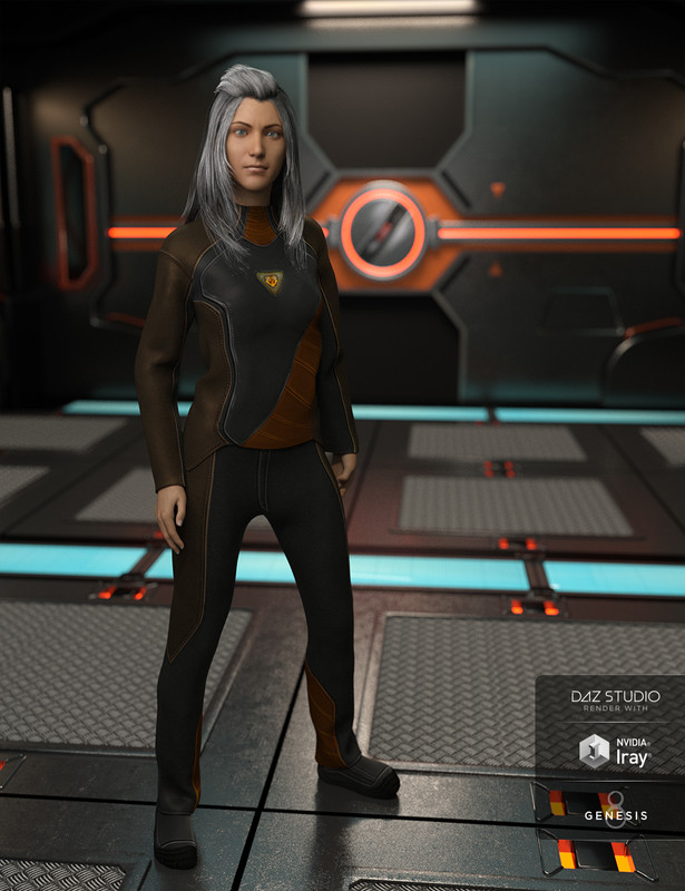 00 main space explorer uniform for genesis 8 females daz3d