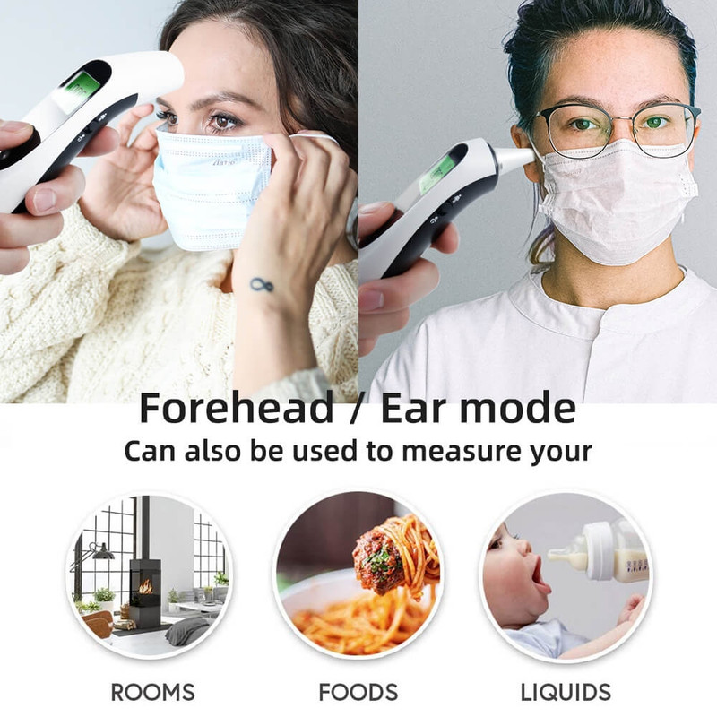Infrared Temperature Thermometer Digital Forehead Baby Adult Body Gun Non-touch