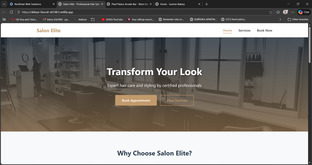 Hair Salon Dashboard Preview
