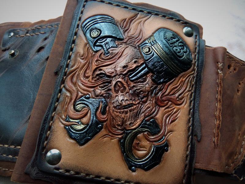 кошелек череп п6