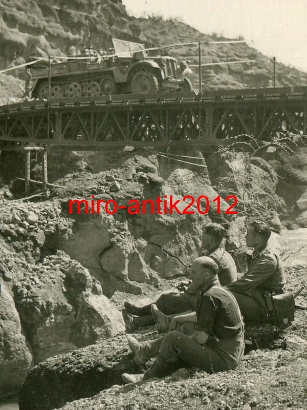Wehrmacht, Sdkfz, Halbkette, Brücke, Vormarsch, 