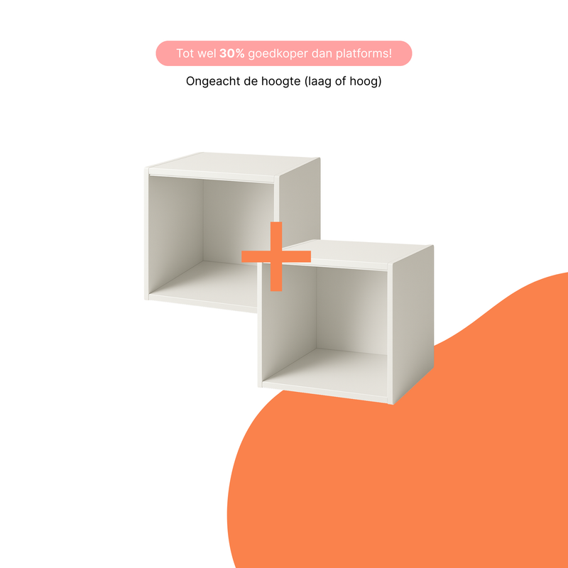 IKEA PAX kast — 2 elementen, inclusief kastinzetten en deuren, professioneel gemonteerd
