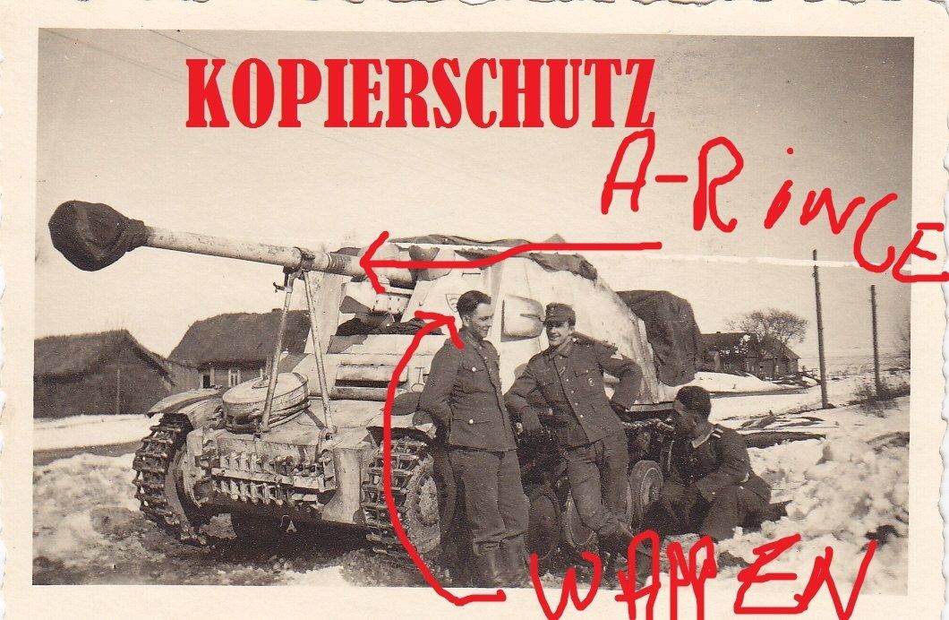 Panzerjäger Marder II Wintertarnung weiß mit Wap