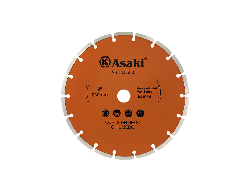 DISCO DIAMANTADO SECO 230MM ASAKI