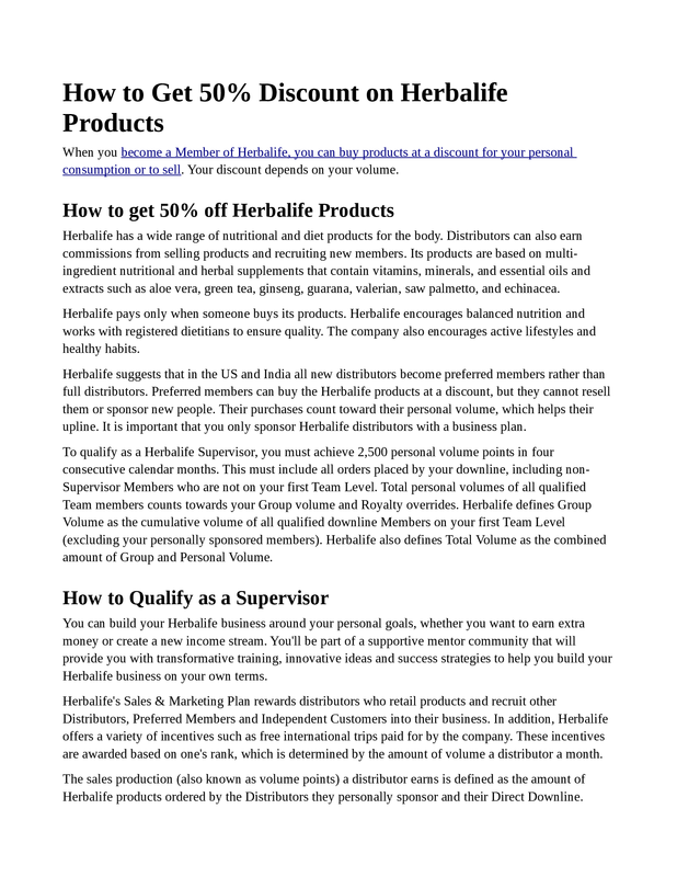 how-to-get-discount-on-herbalife-products