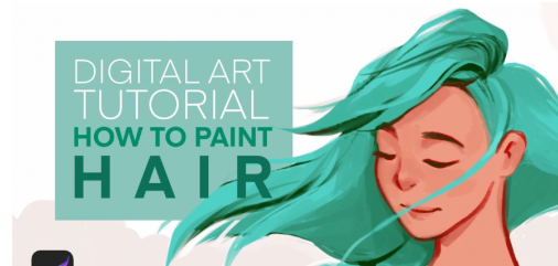 How to Paint Hair – Digital Art Tutorial – Intermediate/Advanced Procreate