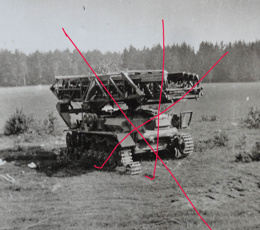 original Foto deutscher Panzer Brückenleger selt