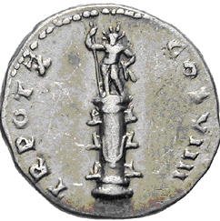 Glosario de monedas romanas. ESTATUA. Image