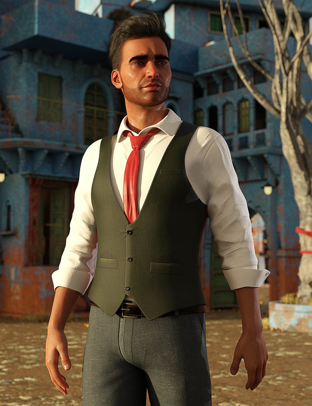 dForce Casual Vest Outfit for Genesis 8 Males dForce Casual Vest Outfit for Genesis 8 Males