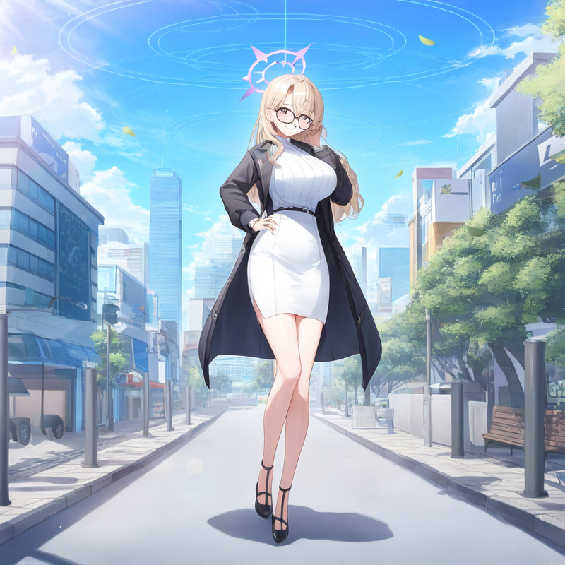 1girl, kotama (blue archive), blue archive, official art,aged up, depth of field s-1744546420