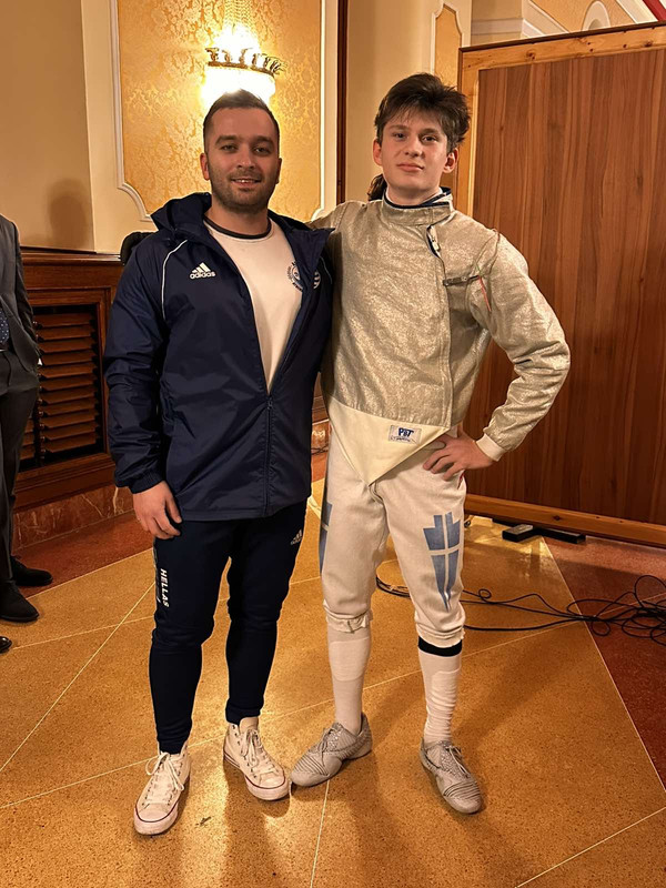 ΣΤΗΝ ΤΡΙΤΗ ΘΕΣΗ ΤΟΥ ΕΥΡΩΠΑΪΚΟΥ ΚΥΠΕΛΛΟΥ ΣΠΑΘΗΣ ΕΦΗΒΩΝ Ο ΝΙΚΟΛΑΟΣ ΛΙΒΑΝΟΣ ΑΠΟ ΤΑ ΚΑΡΔΑΜΥΛΑ