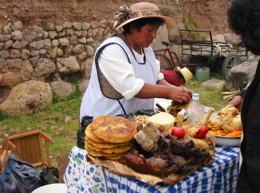 Боливийская кухня в Ла-Пасе Боливийская кухня в Ла-Пасе