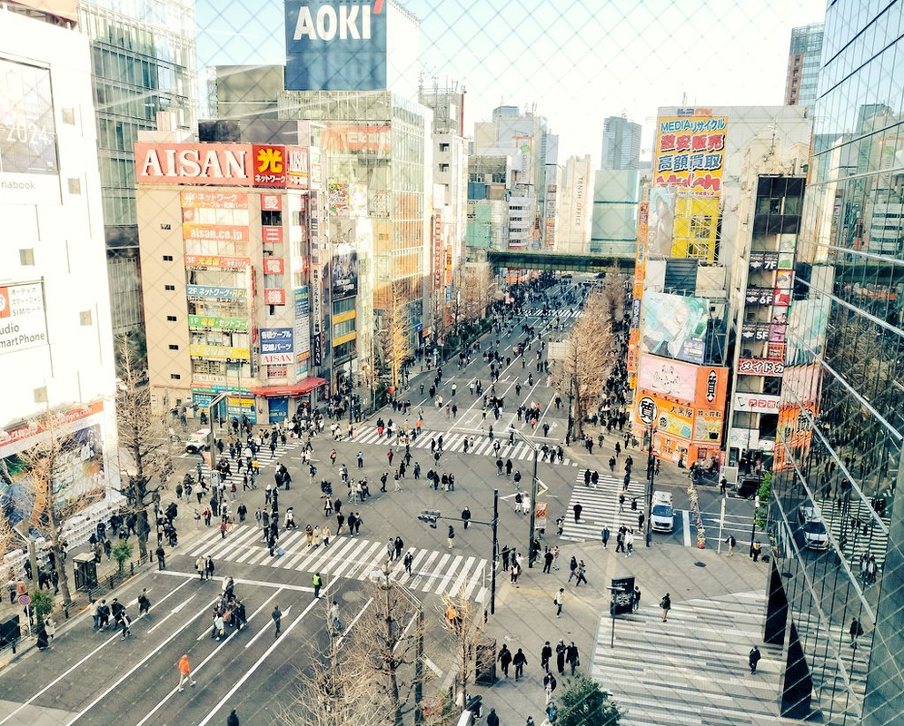Pedestrian Heaven in Akihabara Chuo Dori