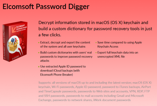 Elcomsoft Password Digger 1.04.147