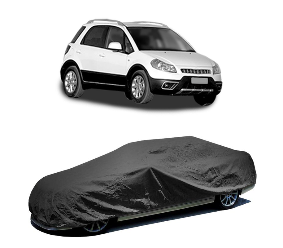 Husa tip prelata auto pentru FIAT SEDICI (189_) 2006 - 2014,culoare negru, material textil impermeabil, rezistanta la intemperii praf UV, CARPASSION Husa Protectie