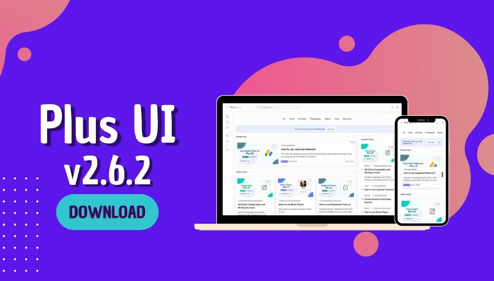 Download Template Plus UI 2.6.2 Gratis (Full Original)