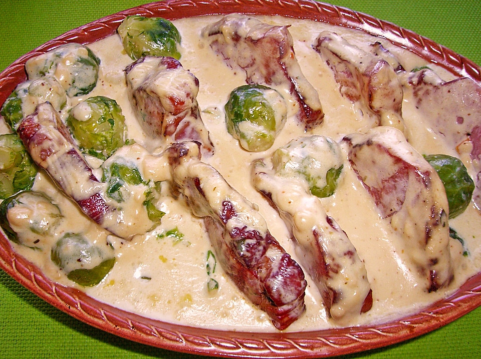 Rosenkohl Kasseler Auflauf Rosenkohl Kasseler Auflauf