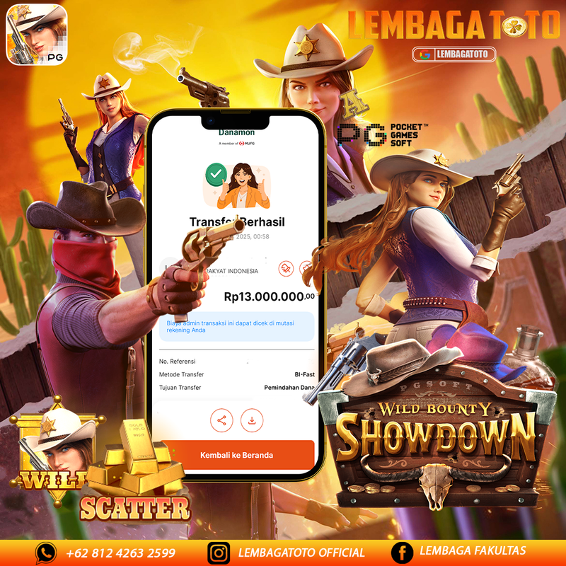 BUKTI JACKPOT 14 AGUSTUS LEMBAGATOTO WILD BOUNTY SHOWDOWN  Rp.13.000.000,- LUNAS