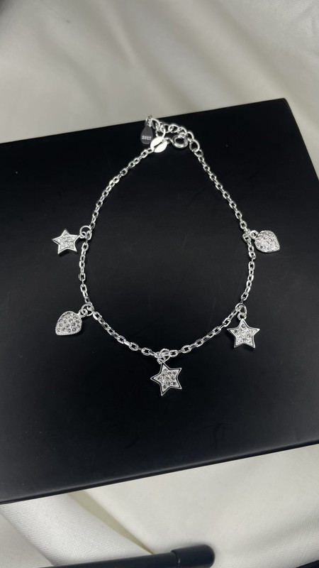 Pulsera de Corazón y Estrellas