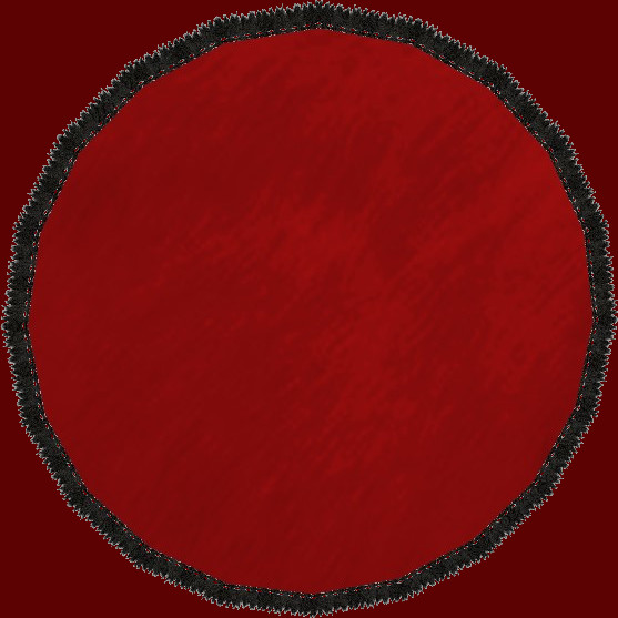 Round-Rug-Red