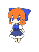 TheTopAdventure edit of Ahodegozaimasuru pfp of Cirno touhou for halloween