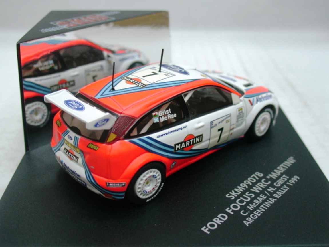 WOW EXTREMELY RARE Ford Focus RS WRC #7 McRae Argentina 1999 1:43