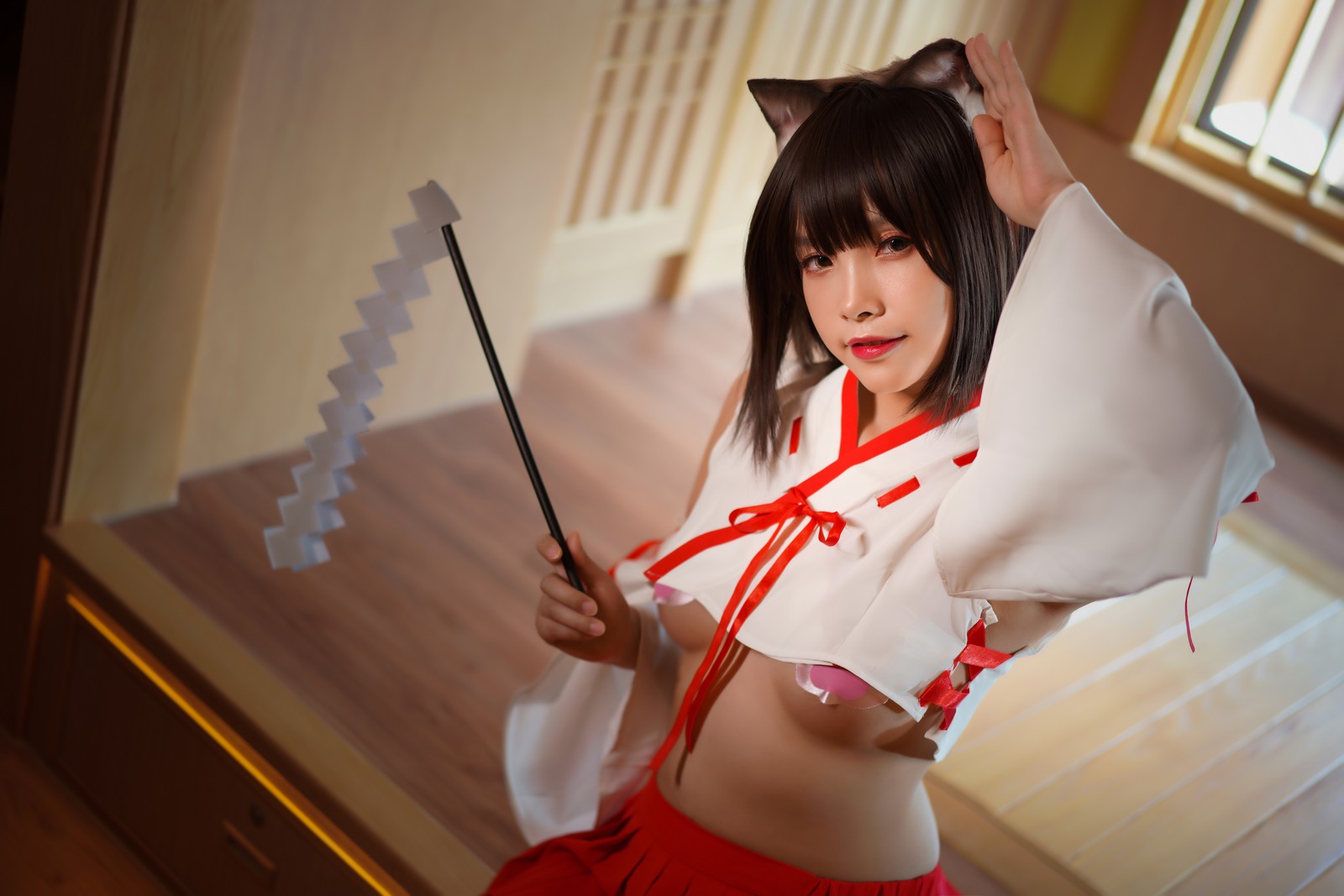 Neko-薇薇 巫女 Cosplay 高清写真图集（30P｜225MB）插图7