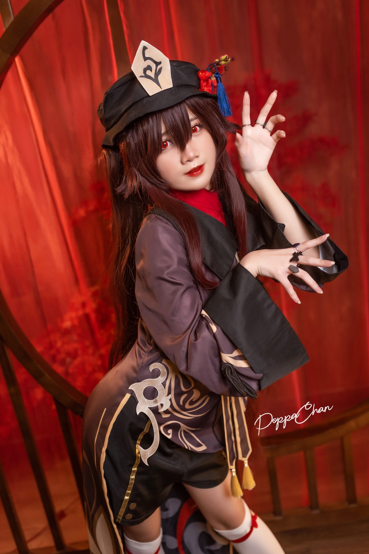 PoppaChan Hu Tao Cosplay (Genshin Impact) – 25 Photos 110MB插图2