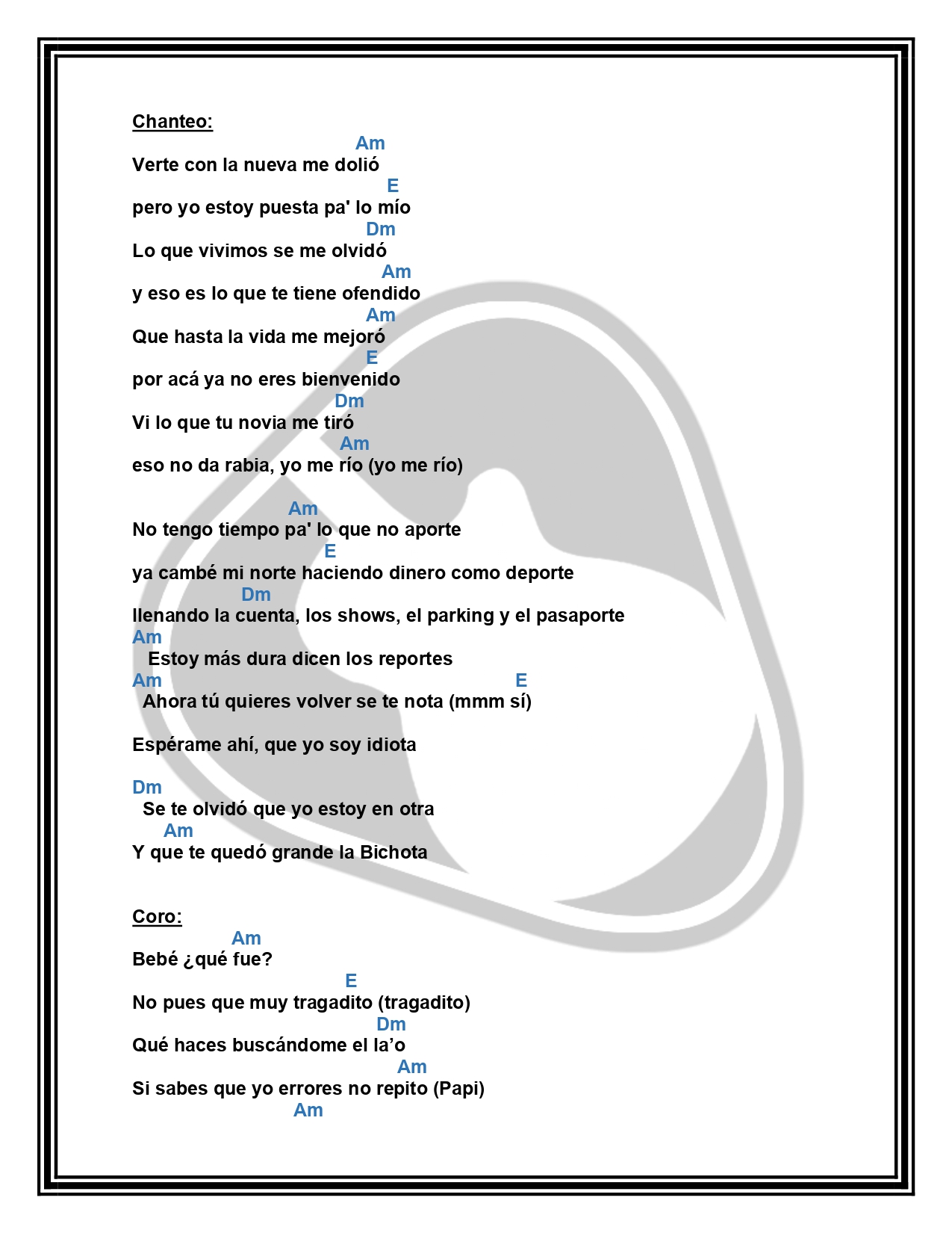 Karol G'S Song Lyrics - iuwq9o4