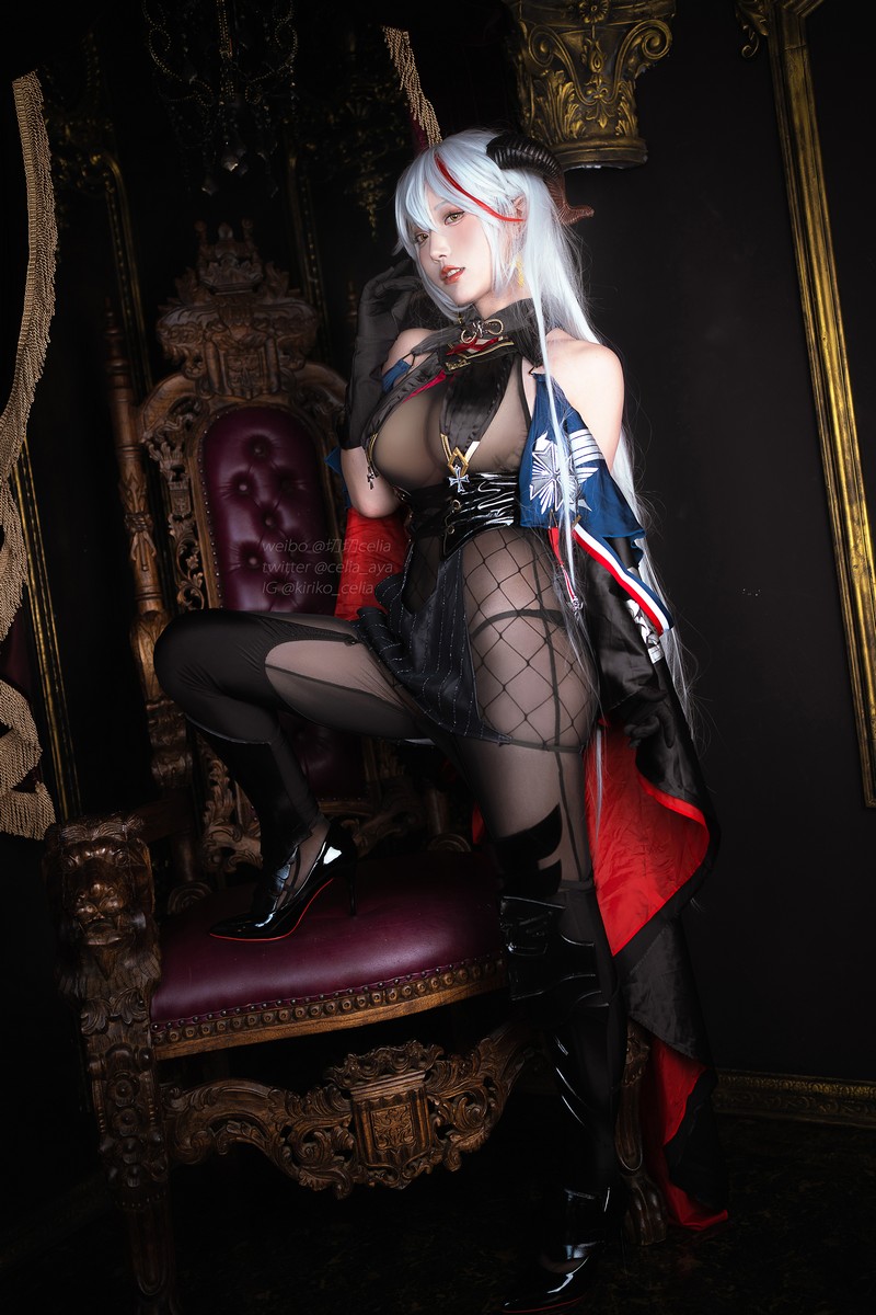 切切Celia 埃吉尔 Aegir Cosplay Azur Lane 写真 32P+2V插图3