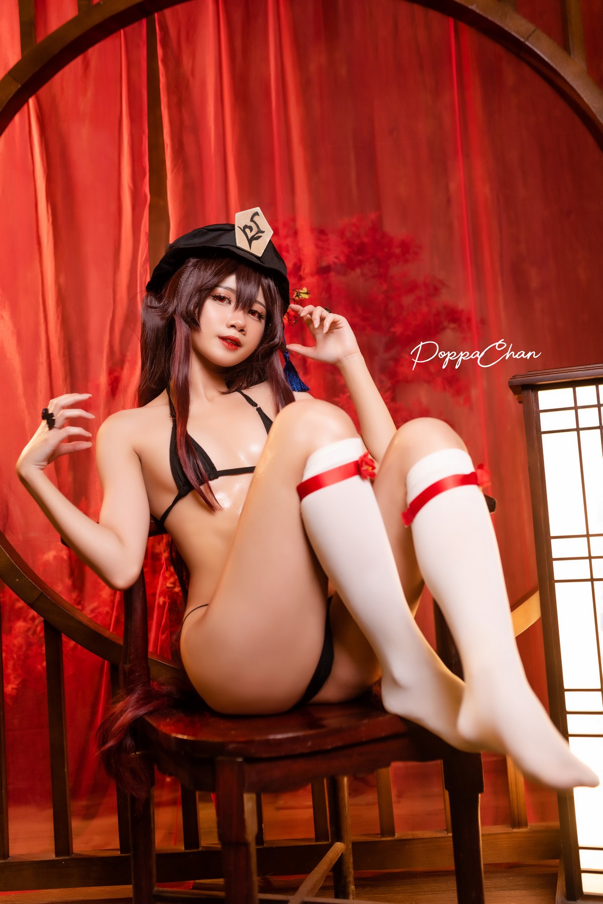 PoppaChan Hu Tao Cosplay (Genshin Impact) – 25 Photos 110MB插图3