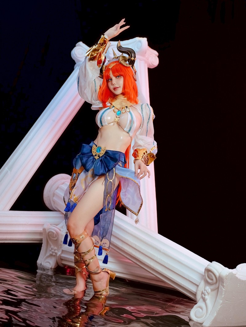 Joyce Lin2x Nilou Cosplay Genshin Impact 高清图集 53P插图2