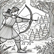 Archer-Coloring-Page