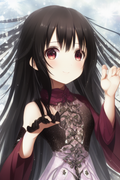 00549-2205884802-Shakugan_no_Shana, detailed ((see-through dress)) and  gloves, arm up, 7yo little g